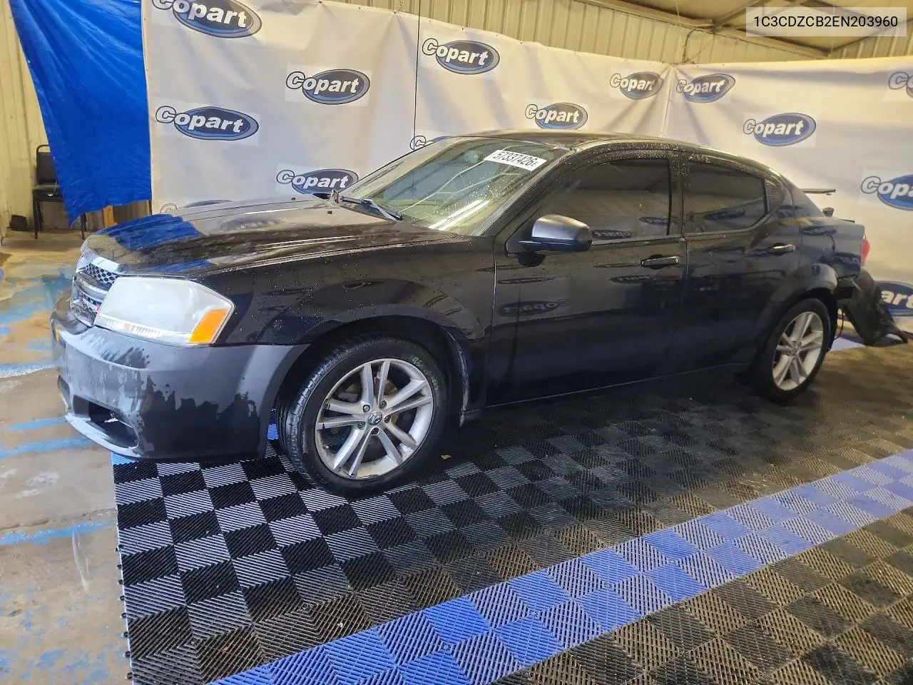 2014 Dodge Avenger Sxt VIN: 1C3CDZCB2EN203960 Lot: 57337426