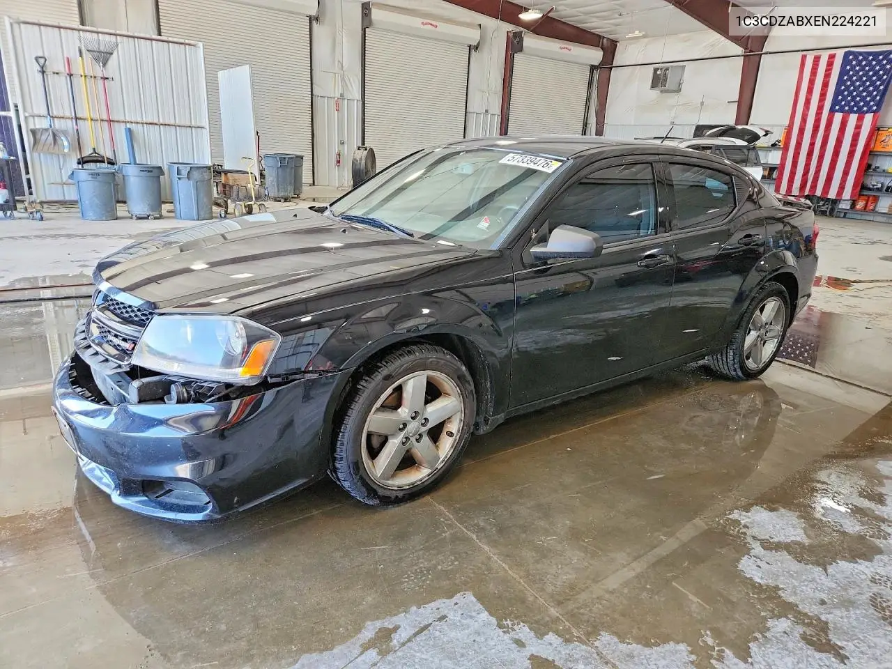 2014 Dodge Avenger Se VIN: 1C3CDZABXEN224221 Lot: 57339476