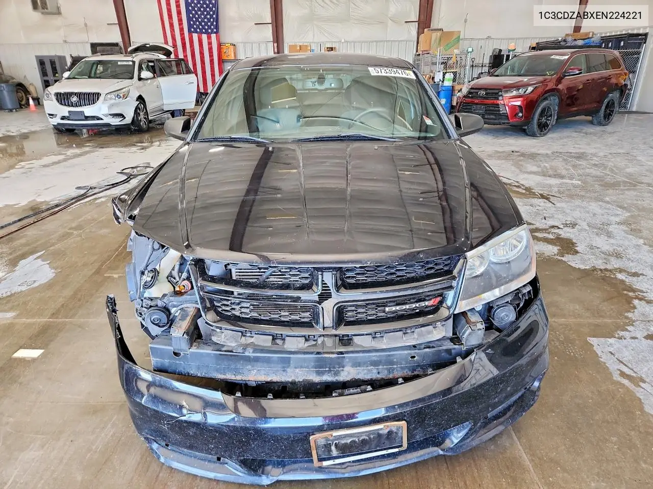 2014 Dodge Avenger Se VIN: 1C3CDZABXEN224221 Lot: 57339476