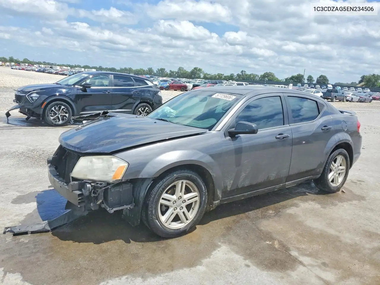 2014 Dodge Avenger Se VIN: 1C3CDZAG5EN234506 Lot: 57729606