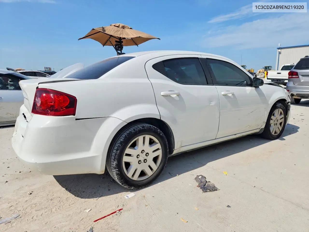 2014 Dodge Avenger Se VIN: 1C3CDZAB9EN219320 Lot: 58032496