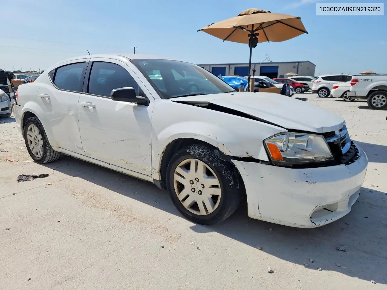 2014 Dodge Avenger Se VIN: 1C3CDZAB9EN219320 Lot: 58032496