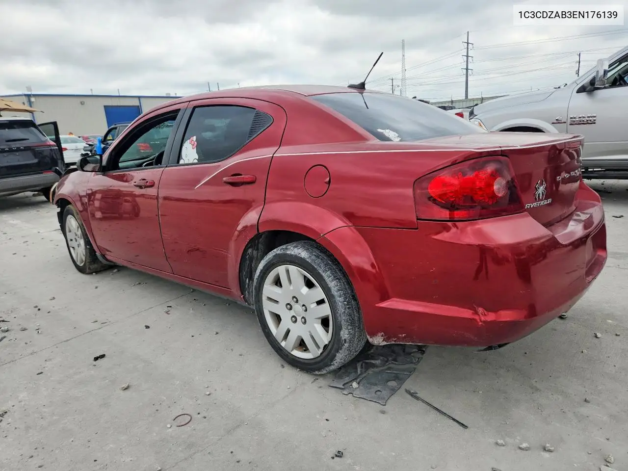 2014 Dodge Avenger Se VIN: 1C3CDZAB3EN176139 Lot: 58242456