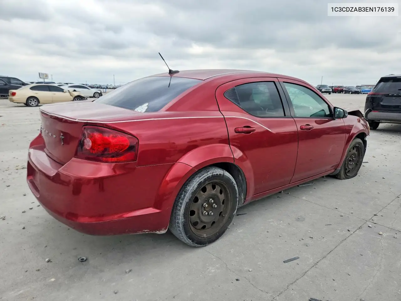2014 Dodge Avenger Se VIN: 1C3CDZAB3EN176139 Lot: 58242456