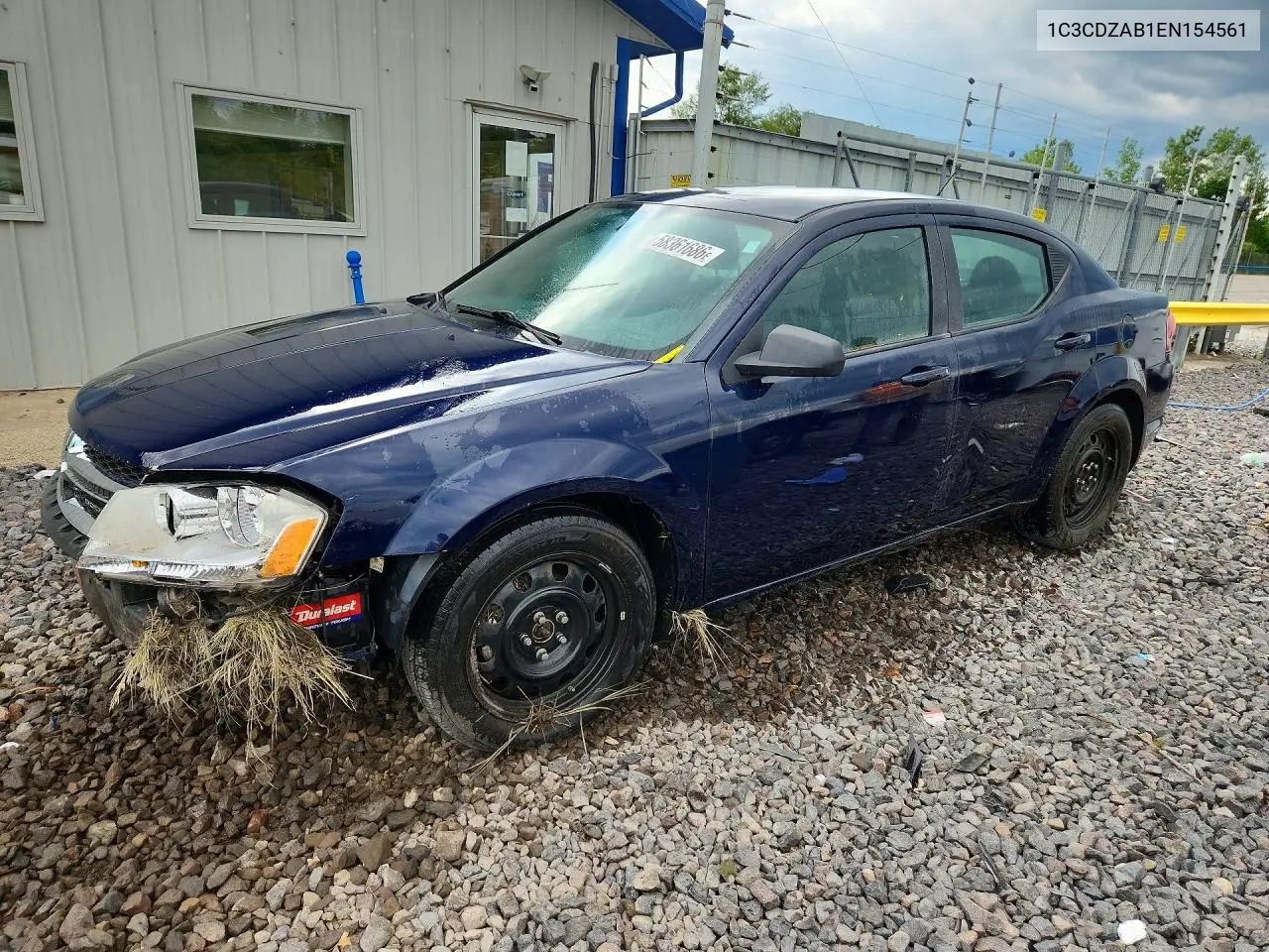 2014 Dodge Avenger Se VIN: 1C3CDZAB1EN154561 Lot: 58361686