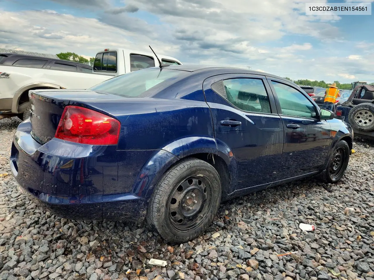 2014 Dodge Avenger Se VIN: 1C3CDZAB1EN154561 Lot: 58361686