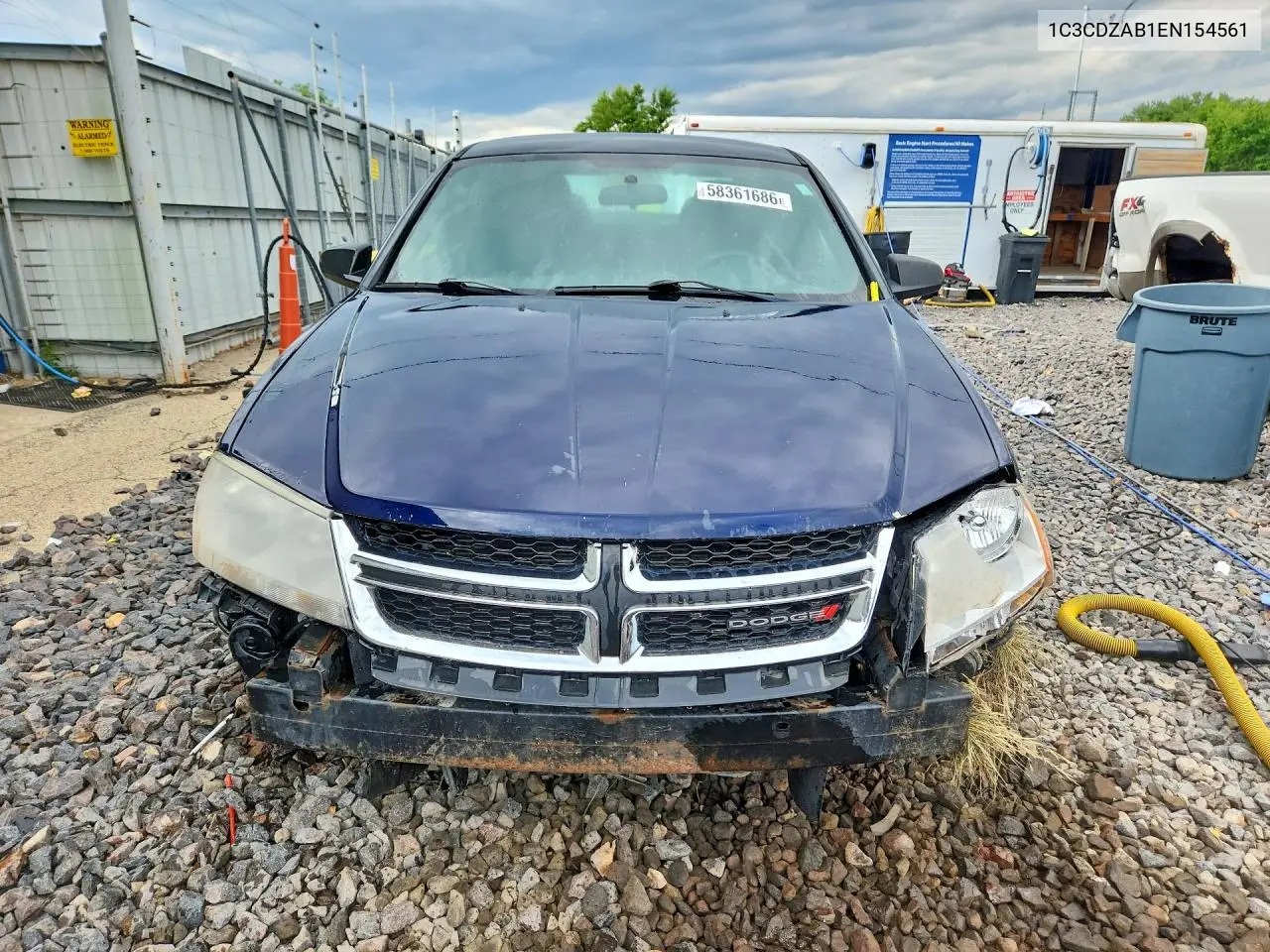 2014 Dodge Avenger Se VIN: 1C3CDZAB1EN154561 Lot: 58361686