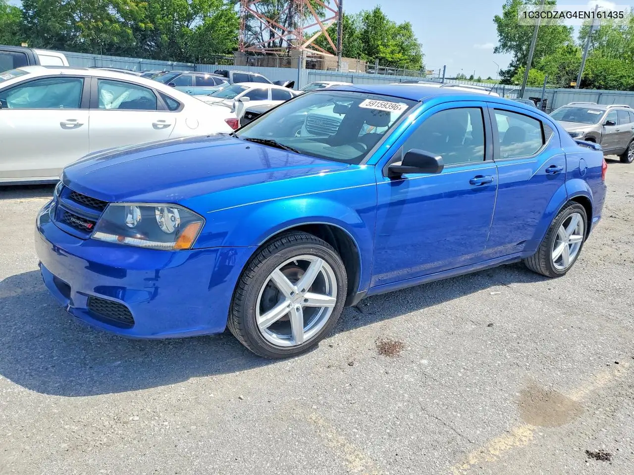 2014 Dodge Avenger Se VIN: 1C3CDZAG4EN161435 Lot: 59159396
