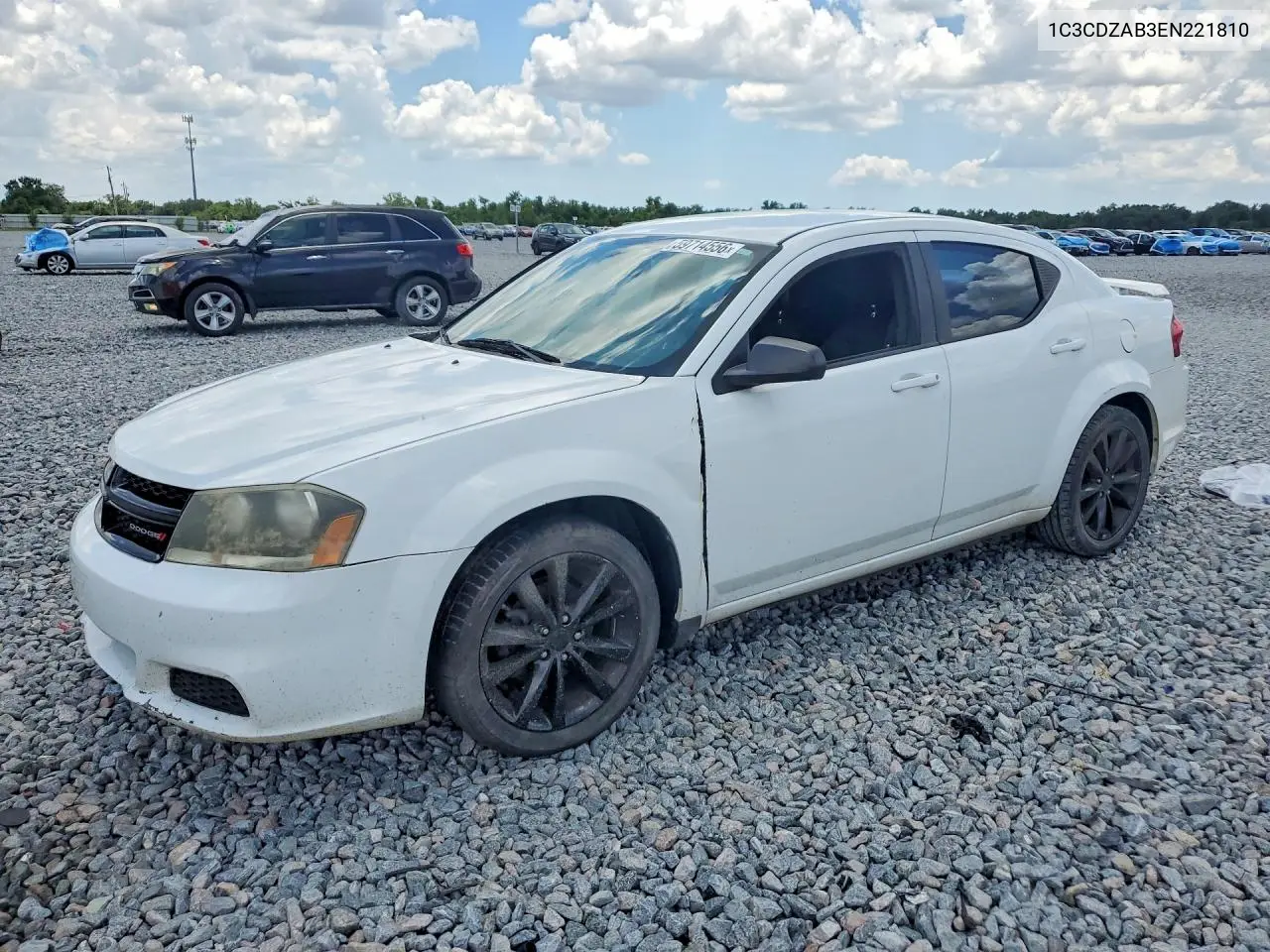 2014 Dodge Avenger Se VIN: 1C3CDZAB3EN221810 Lot: 59714556