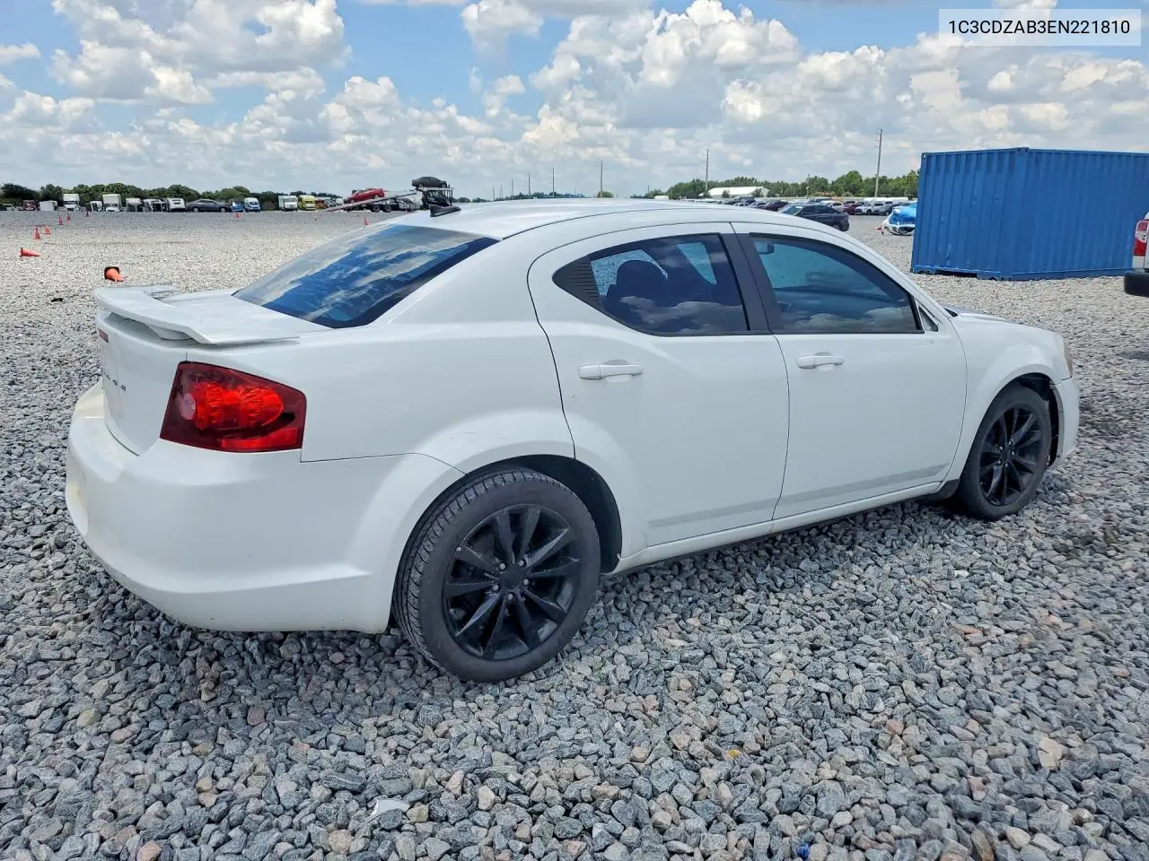 2014 Dodge Avenger Se VIN: 1C3CDZAB3EN221810 Lot: 59714556