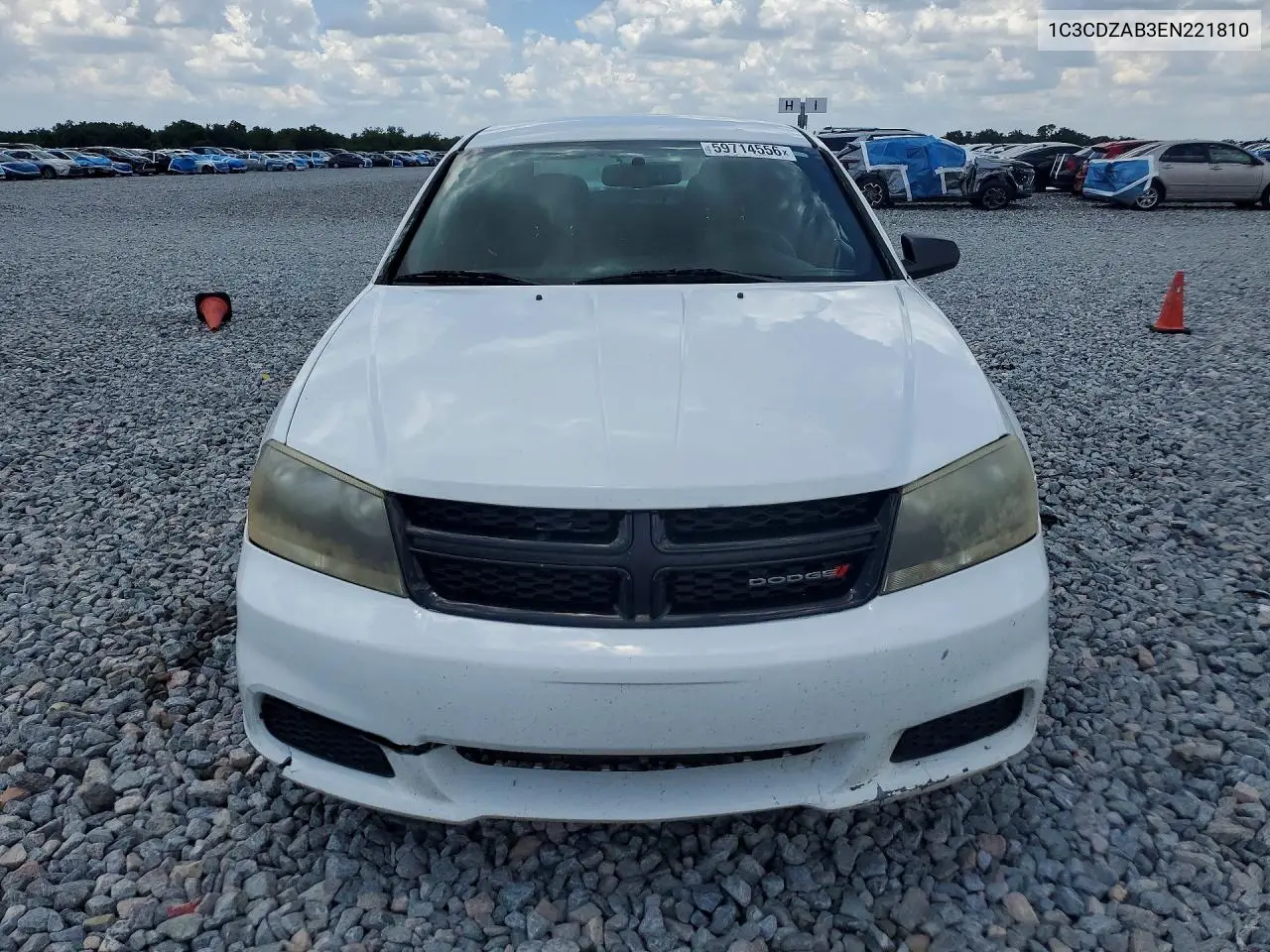 2014 Dodge Avenger Se VIN: 1C3CDZAB3EN221810 Lot: 59714556