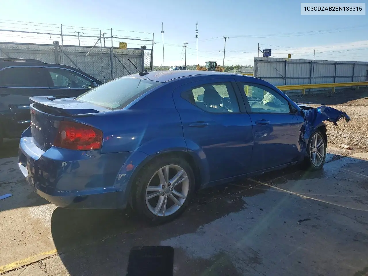 2014 Dodge Avenger Se VIN: 1C3CDZAB2EN133315 Lot: 60946036