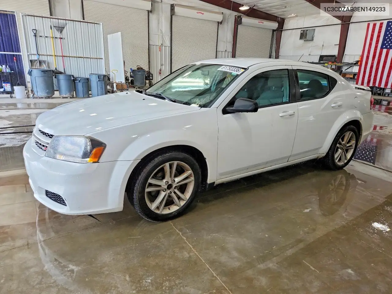 2014 Dodge Avenger Se VIN: 1C3CDZAB3EN149233 Lot: 61793336