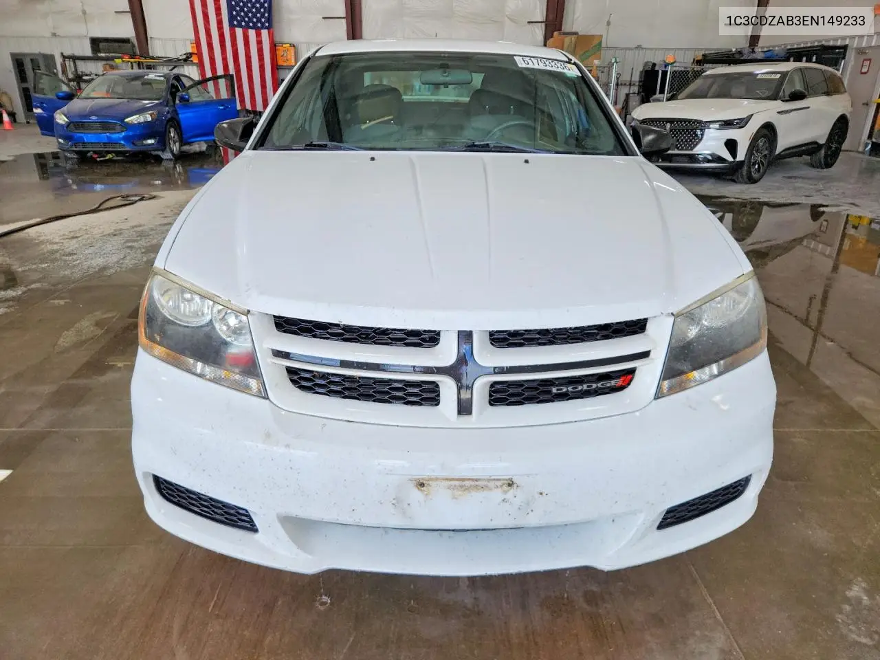 2014 Dodge Avenger Se VIN: 1C3CDZAB3EN149233 Lot: 61793336