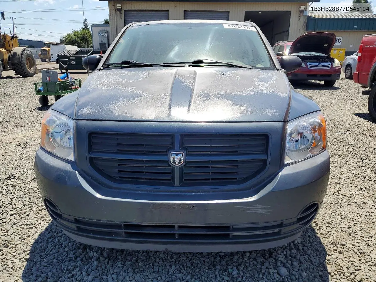 2007 Dodge Caliber VIN: 1B3HB28B77D545194 Lot: 41632176