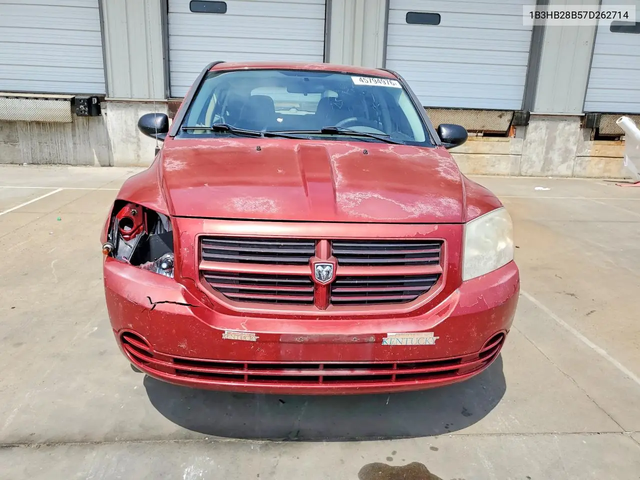 2007 Dodge Caliber VIN: 1B3HB28B57D262714 Lot: 45794976