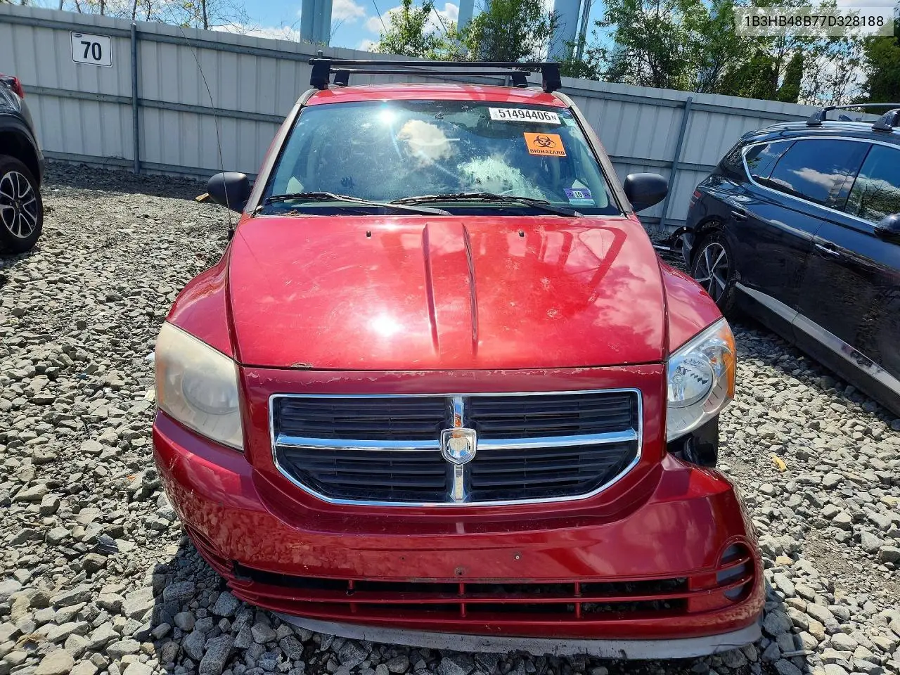 2007 Dodge Caliber Sxt VIN: 1B3HB48B77D328188 Lot: 51494406