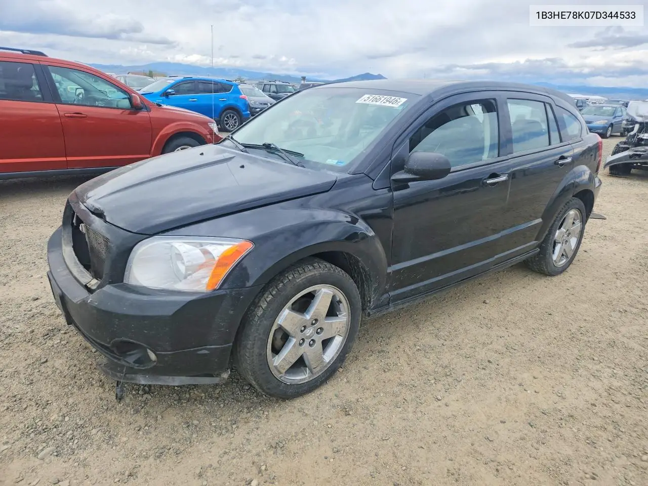 2007 Dodge Caliber R VIN: 1B3HE78K07D344533 Lot: 51661946