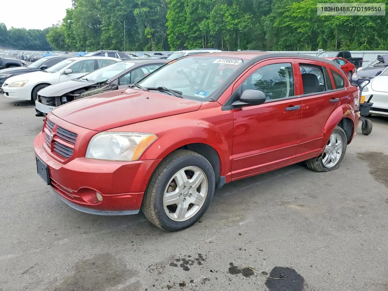 2007 Dodge Caliber Sxt VIN: 1B3HB48B77D159550 Lot: 57238576