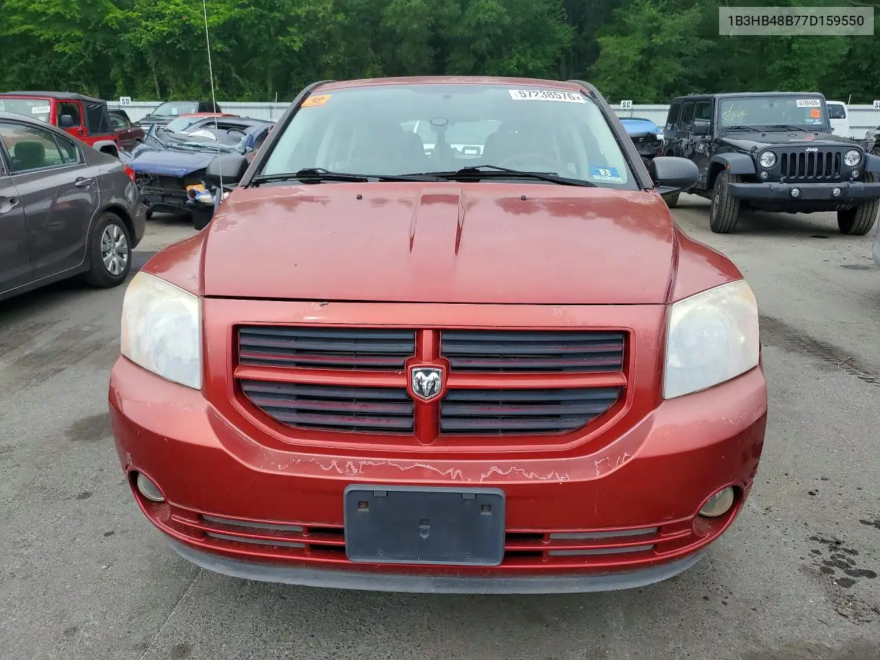 2007 Dodge Caliber Sxt VIN: 1B3HB48B77D159550 Lot: 57238576