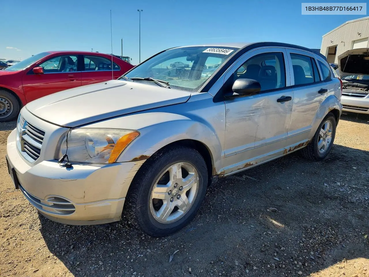 2007 Dodge Caliber Sxt VIN: 1B3HB48B77D166417 Lot: 58635846