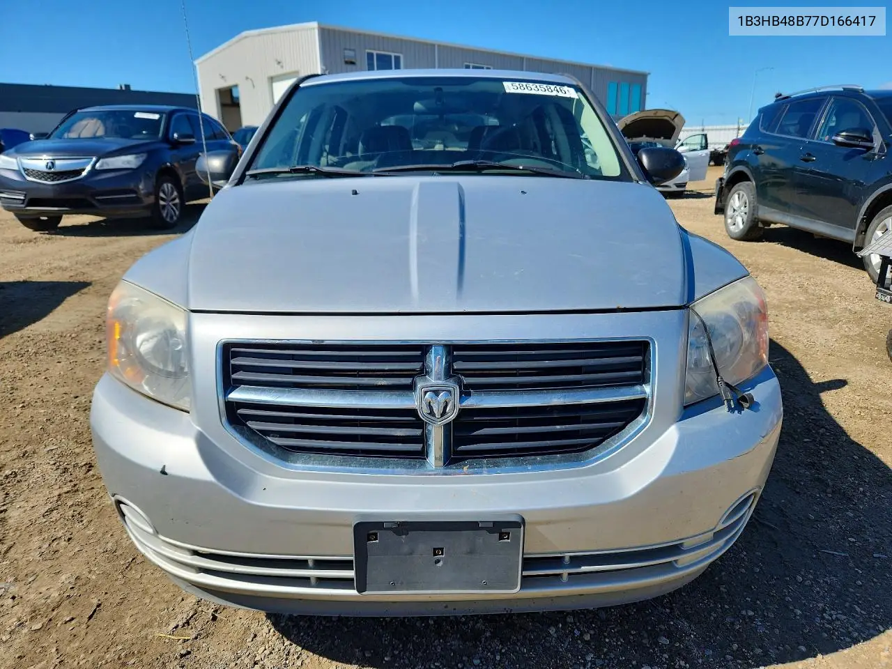 2007 Dodge Caliber Sxt VIN: 1B3HB48B77D166417 Lot: 58635846
