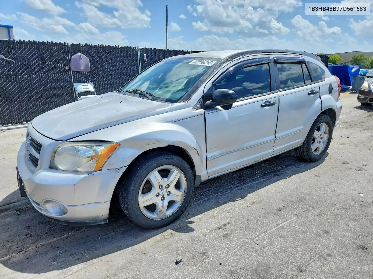 2007 Dodge Caliber Sxt VIN: 1B3HB48B97D561683 Lot: 60996056