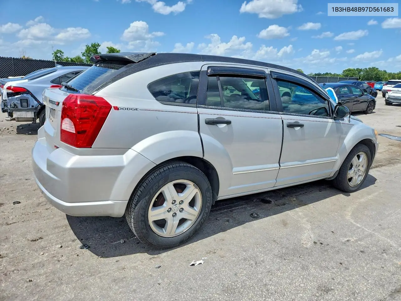 2007 Dodge Caliber Sxt VIN: 1B3HB48B97D561683 Lot: 60996056