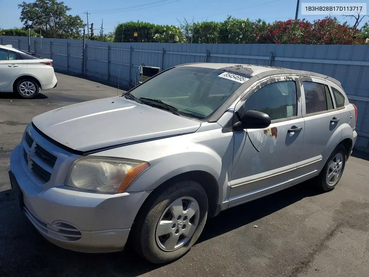 2007 Dodge Caliber VIN: 1B3HB28B17D113717 Lot: 85454695