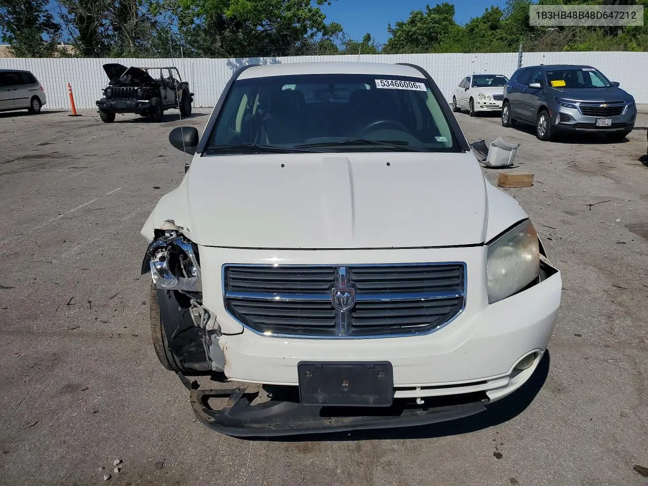 2008 Dodge Caliber Sxt VIN: 1B3HB48B48D647212 Lot: 53466006