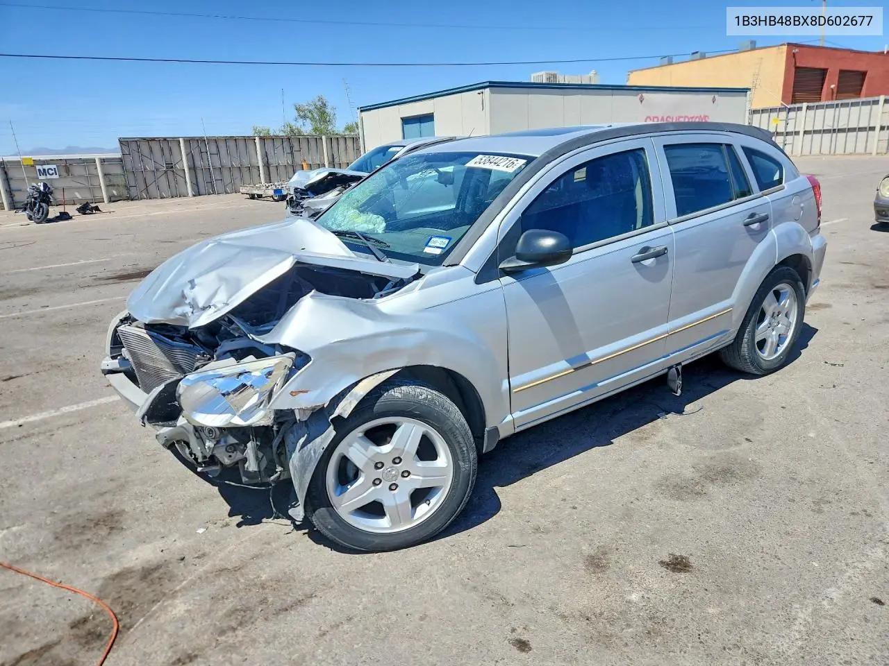 2008 Dodge Caliber Sxt VIN: 1B3HB48BX8D602677 Lot: 53844216