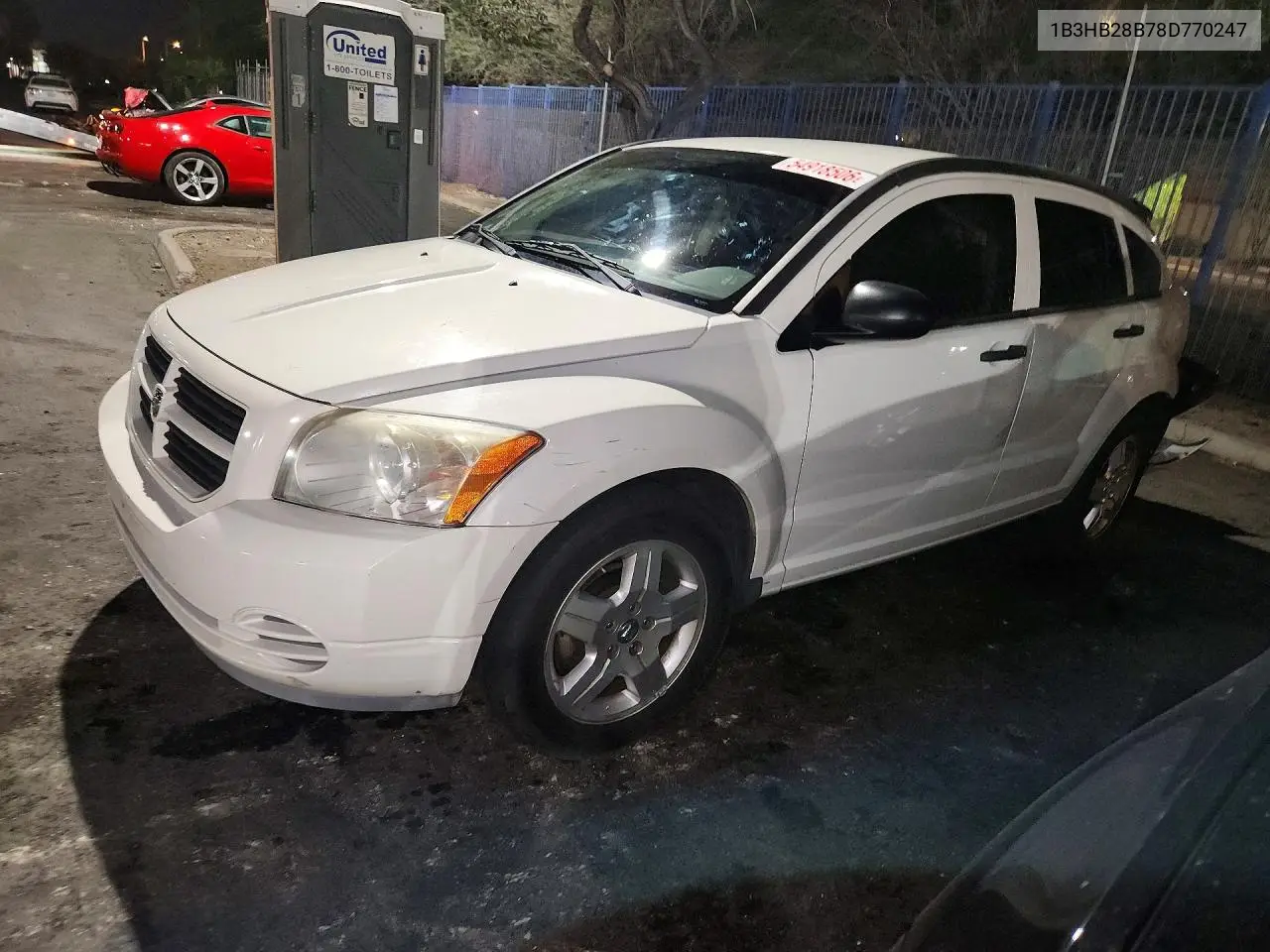 2008 Dodge Caliber VIN: 1B3HB28B78D770247 Lot: 54918506