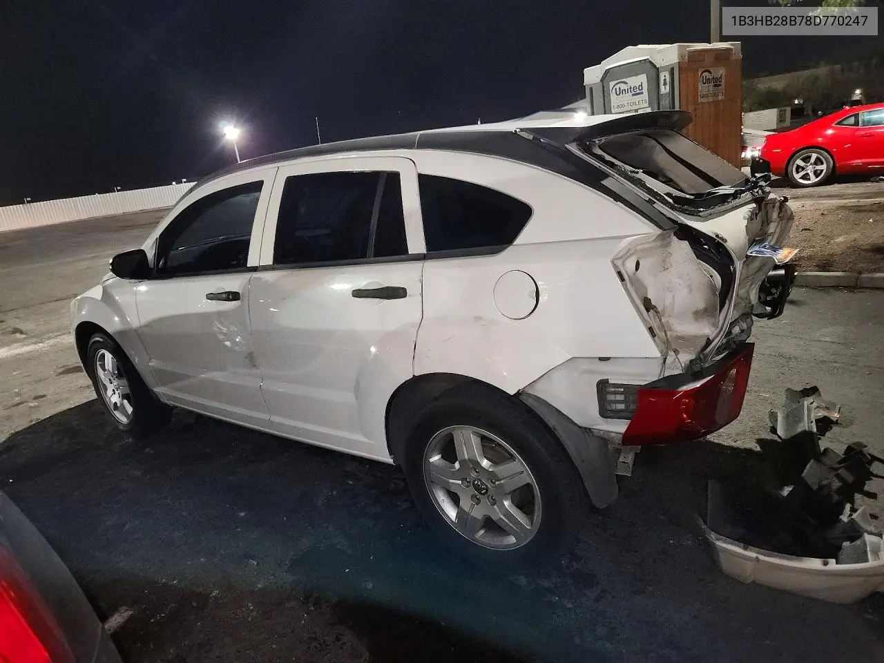 2008 Dodge Caliber VIN: 1B3HB28B78D770247 Lot: 54918506