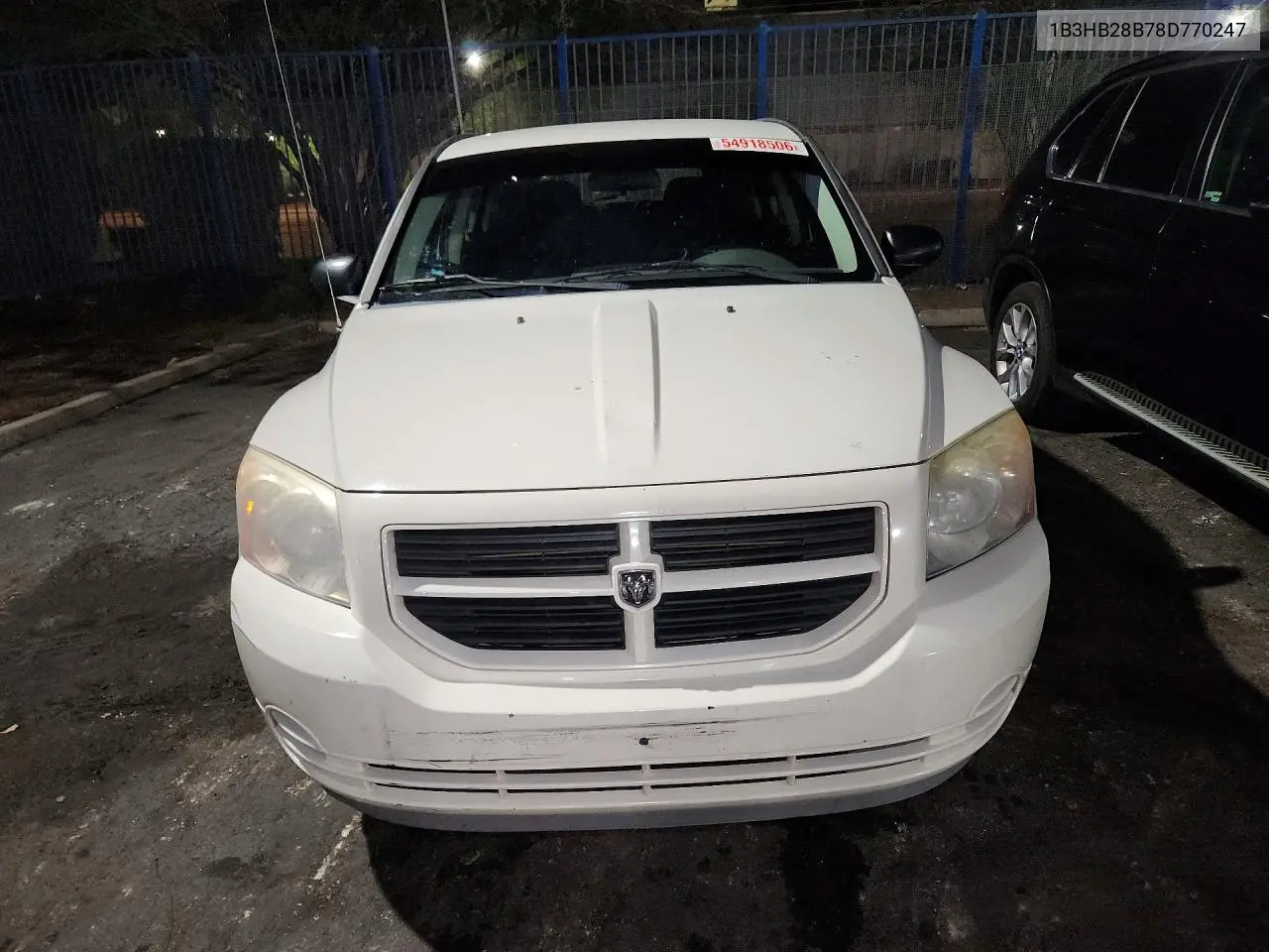 2008 Dodge Caliber VIN: 1B3HB28B78D770247 Lot: 54918506