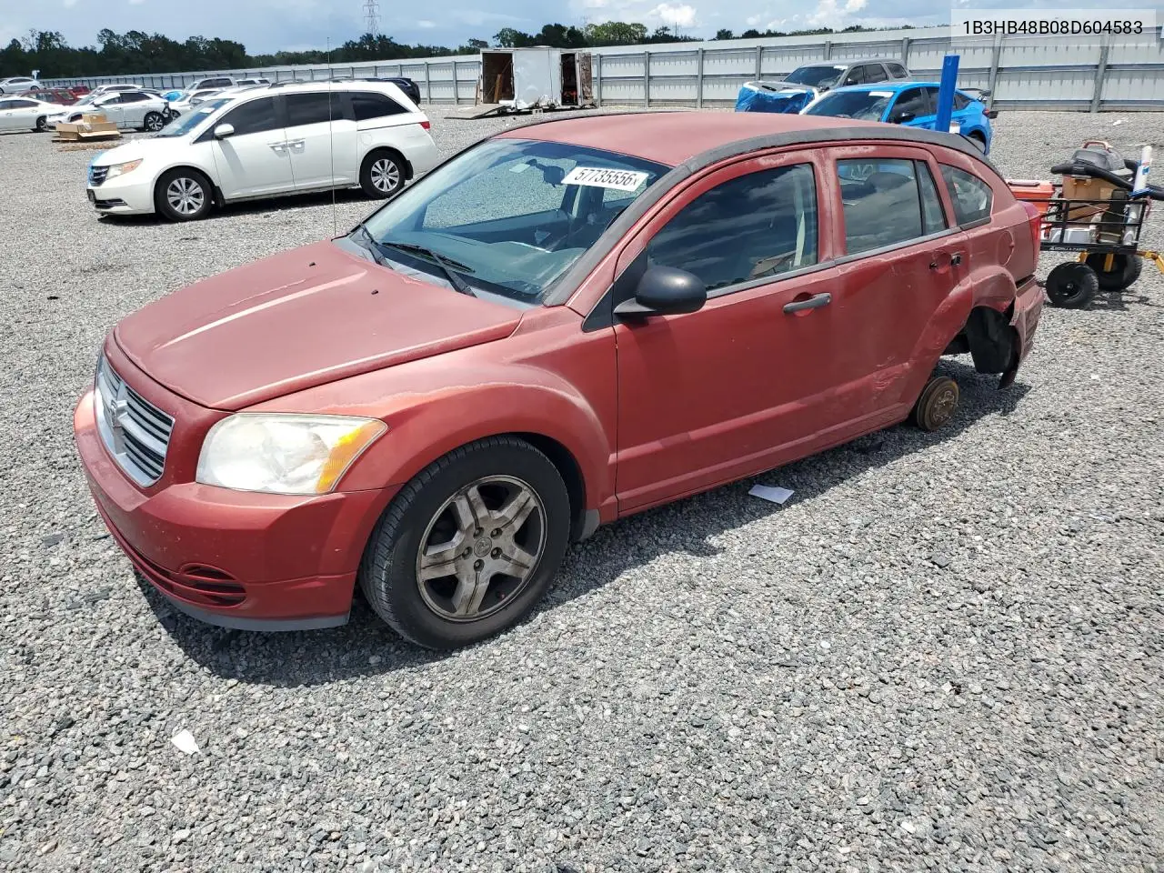 2008 Dodge Caliber Sxt VIN: 1B3HB48B08D604583 Lot: 57735556