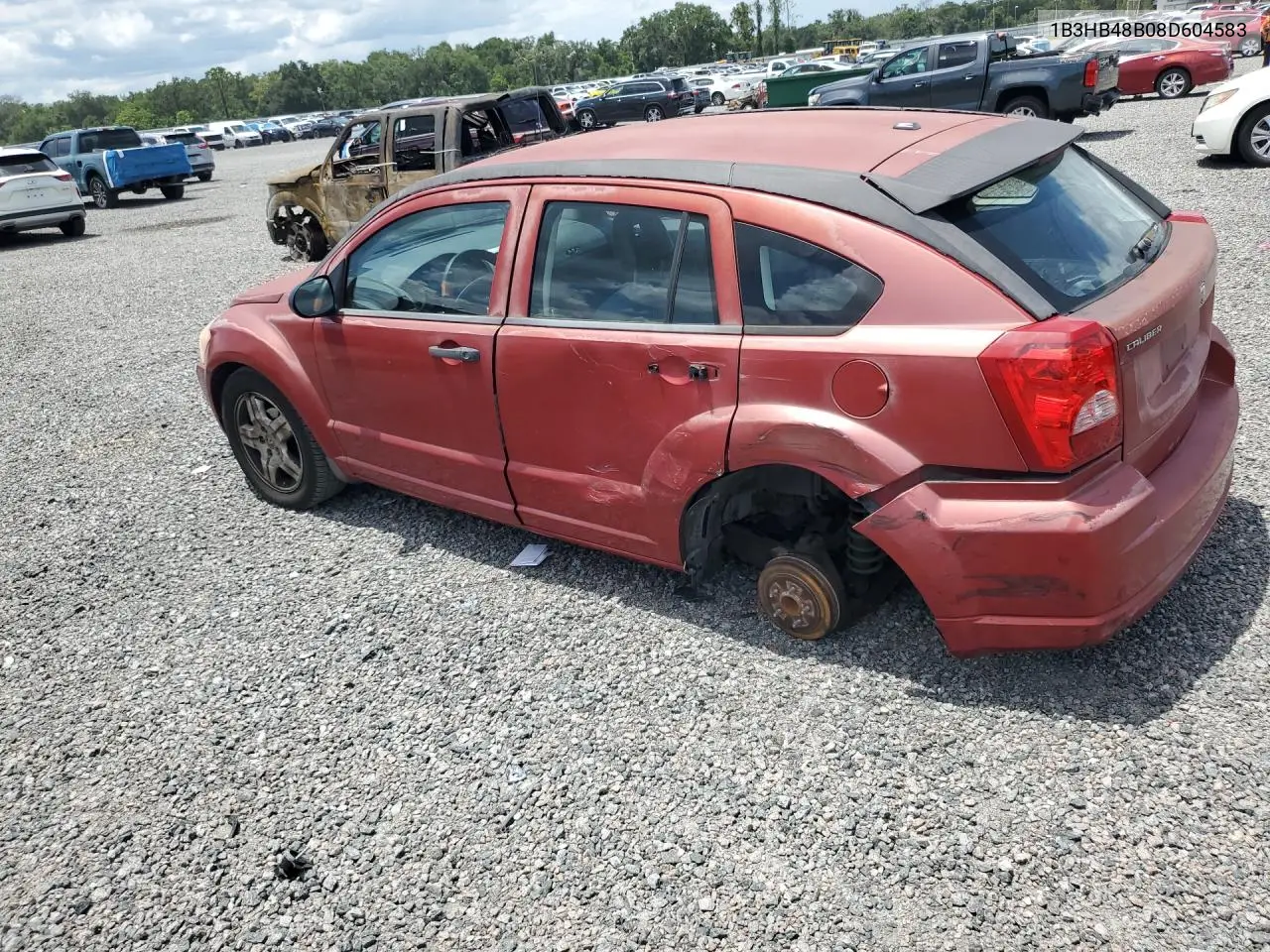 2008 Dodge Caliber Sxt VIN: 1B3HB48B08D604583 Lot: 57735556