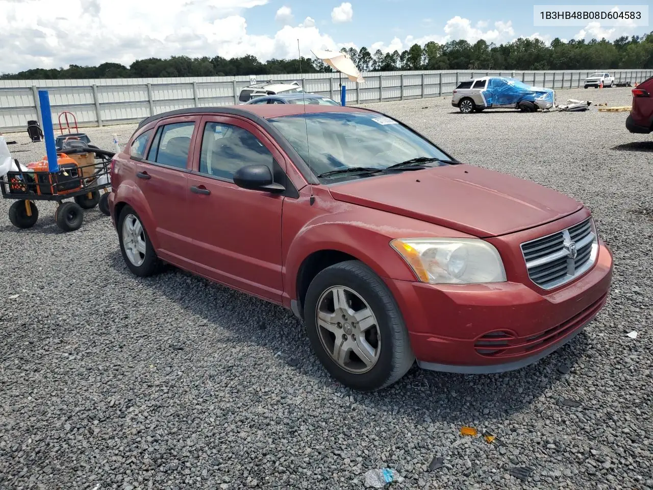 2008 Dodge Caliber Sxt VIN: 1B3HB48B08D604583 Lot: 57735556