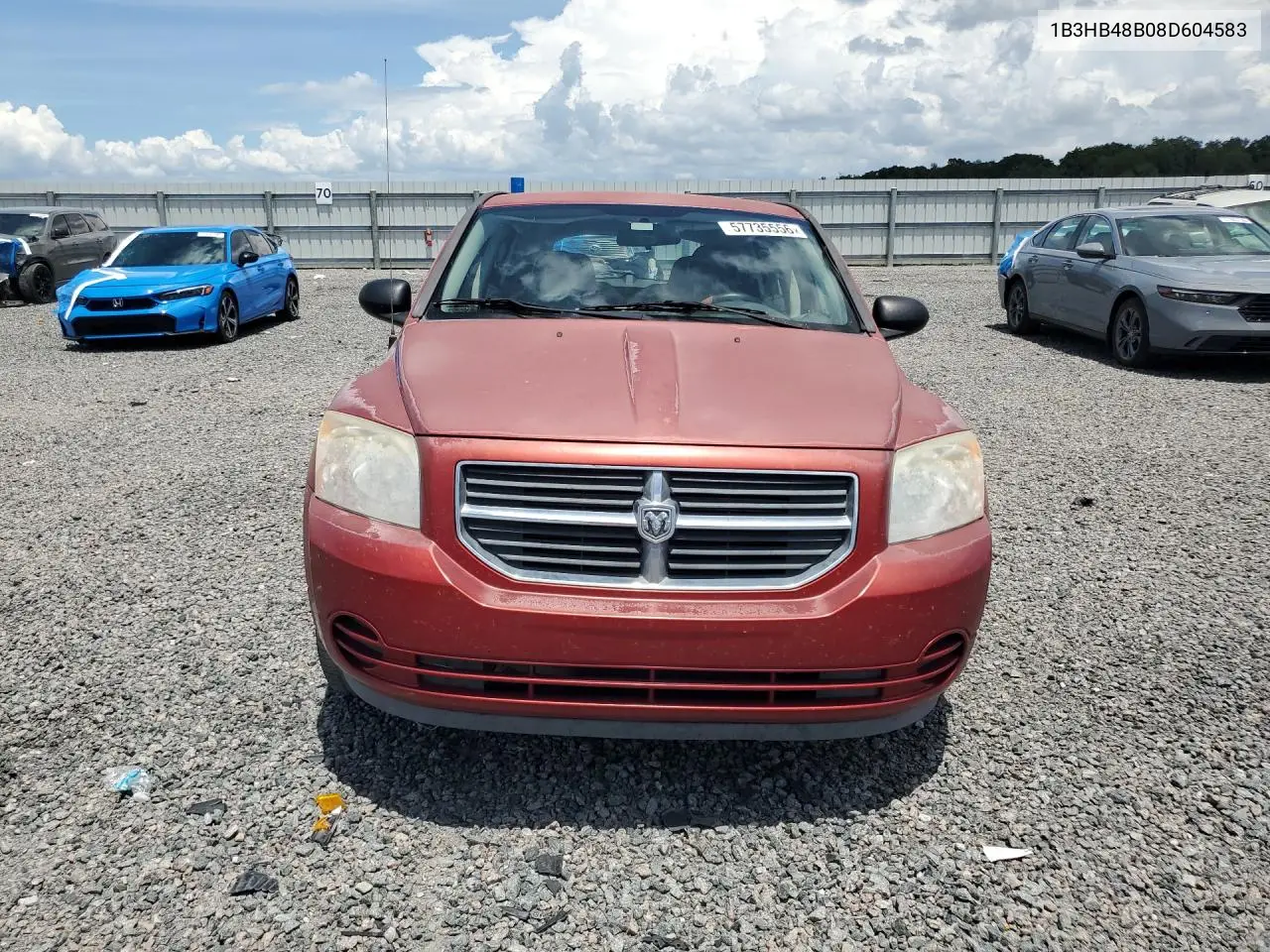 2008 Dodge Caliber Sxt VIN: 1B3HB48B08D604583 Lot: 57735556