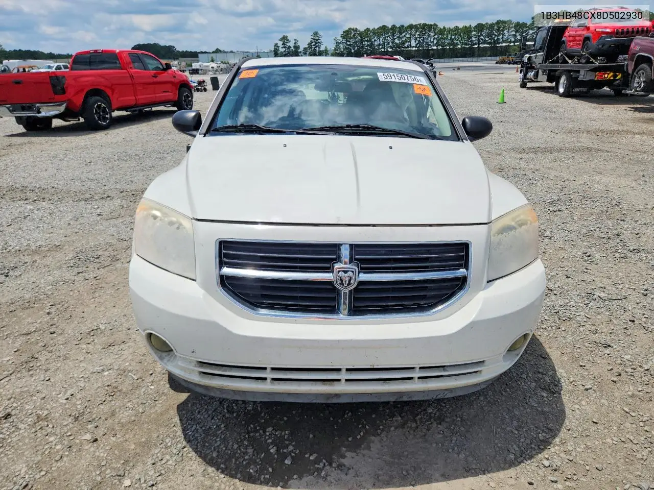 2008 Dodge Caliber Sxt VIN: 1B3HB48CX8D502930 Lot: 59150756