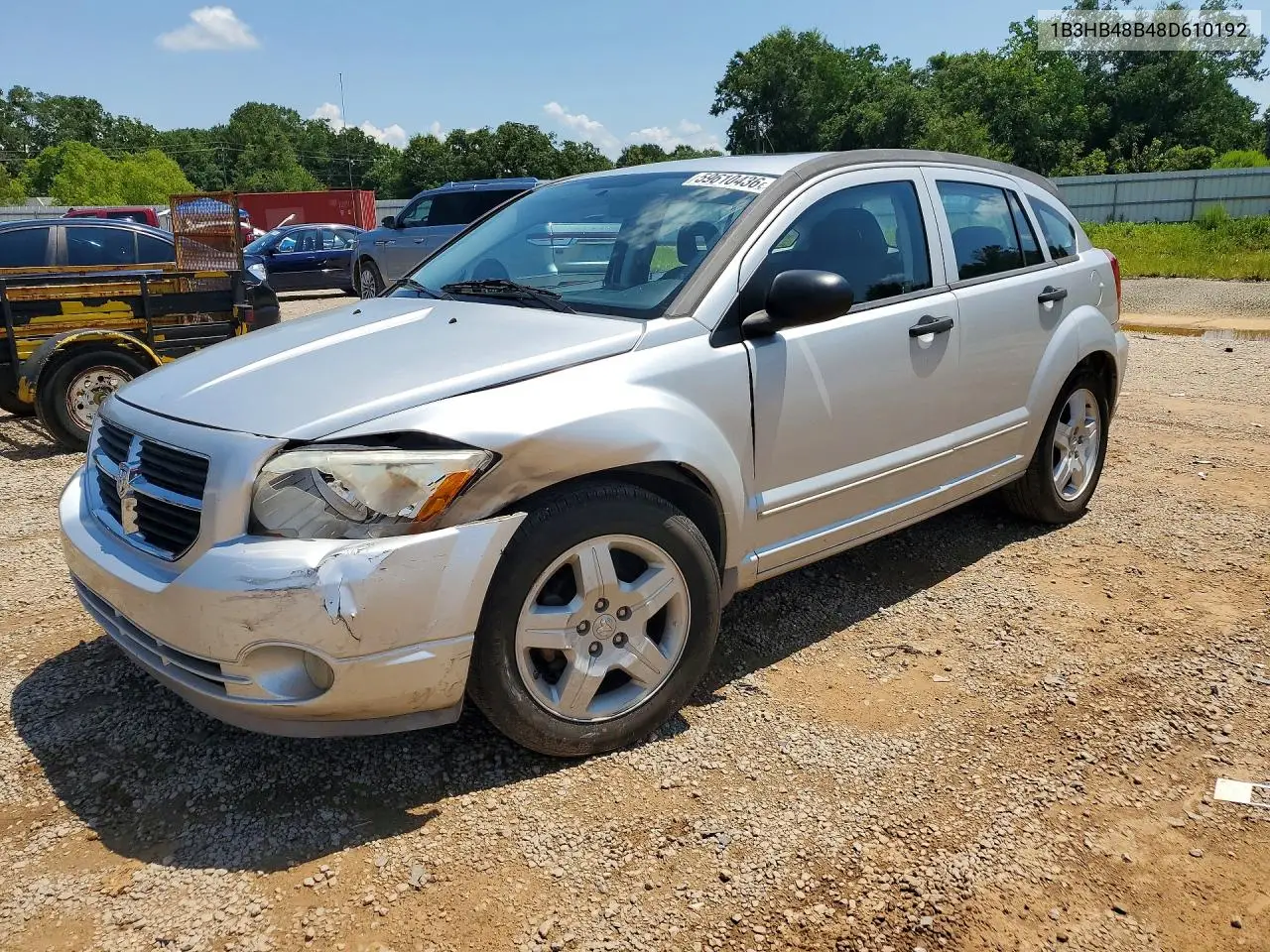 2008 Dodge Caliber Sxt VIN: 1B3HB48B48D610192 Lot: 59610436