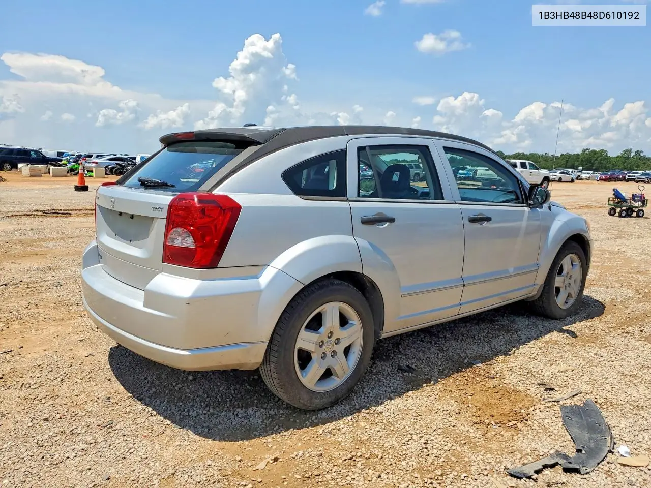 2008 Dodge Caliber Sxt VIN: 1B3HB48B48D610192 Lot: 59610436