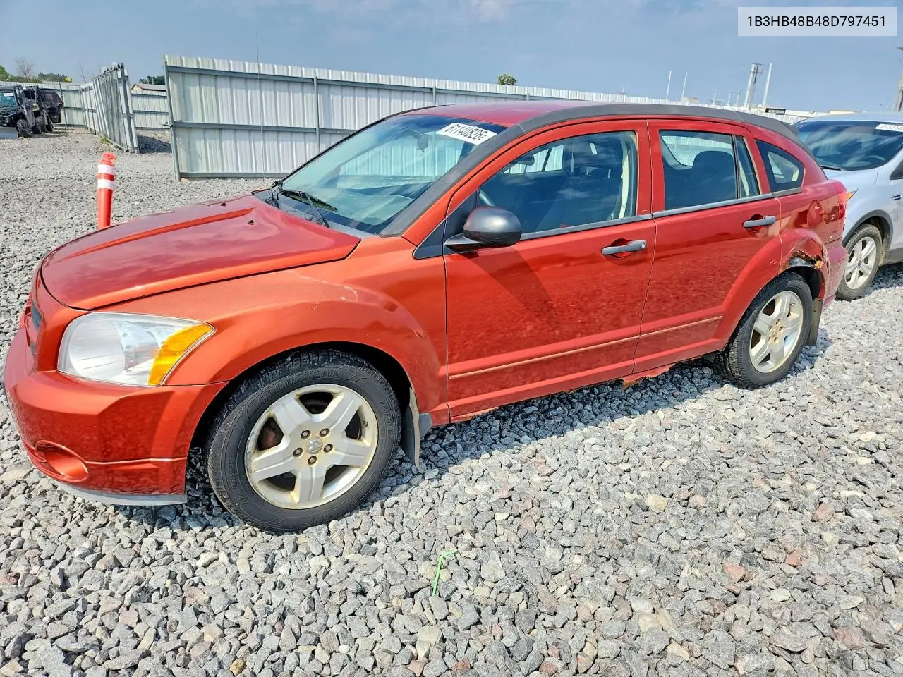 2008 Dodge Caliber Sxt VIN: 1B3HB48B48D797451 Lot: 61140826