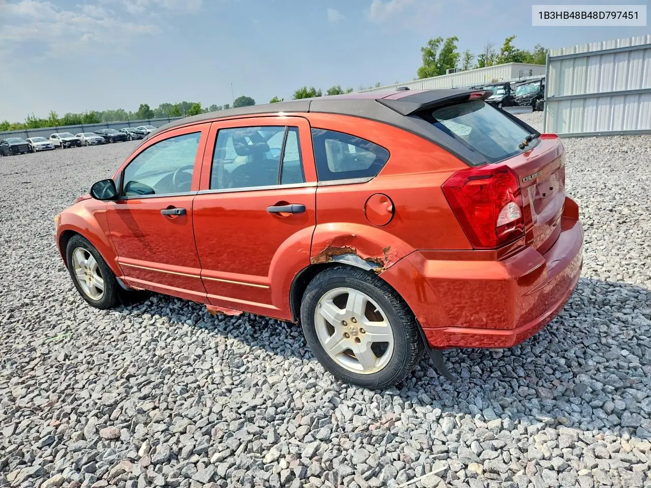 2008 Dodge Caliber Sxt VIN: 1B3HB48B48D797451 Lot: 61140826