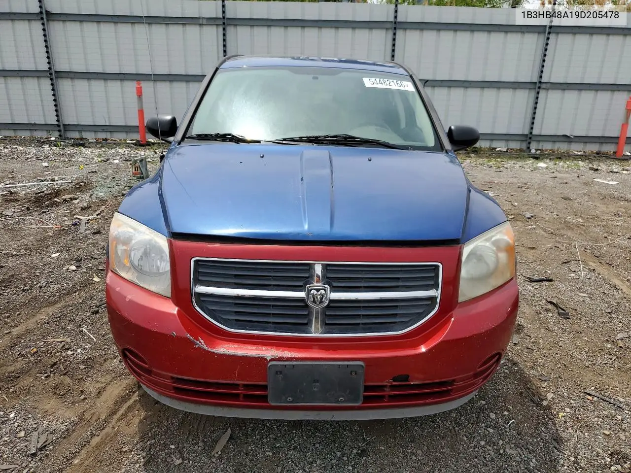 2009 Dodge Caliber Sxt VIN: 1B3HB48A19D205478 Lot: 54482166