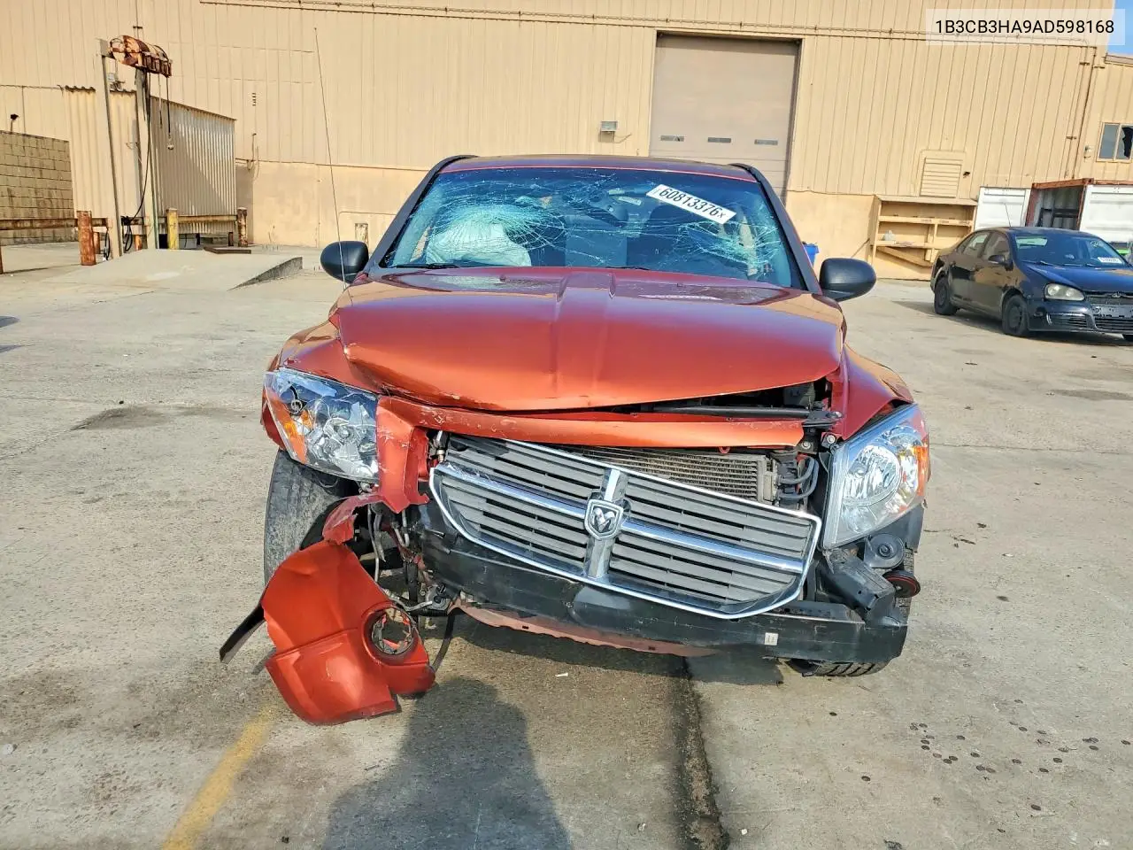 2010 Dodge Caliber Mainstreet VIN: 1B3CB3HA9AD598168 Lot: 60813376