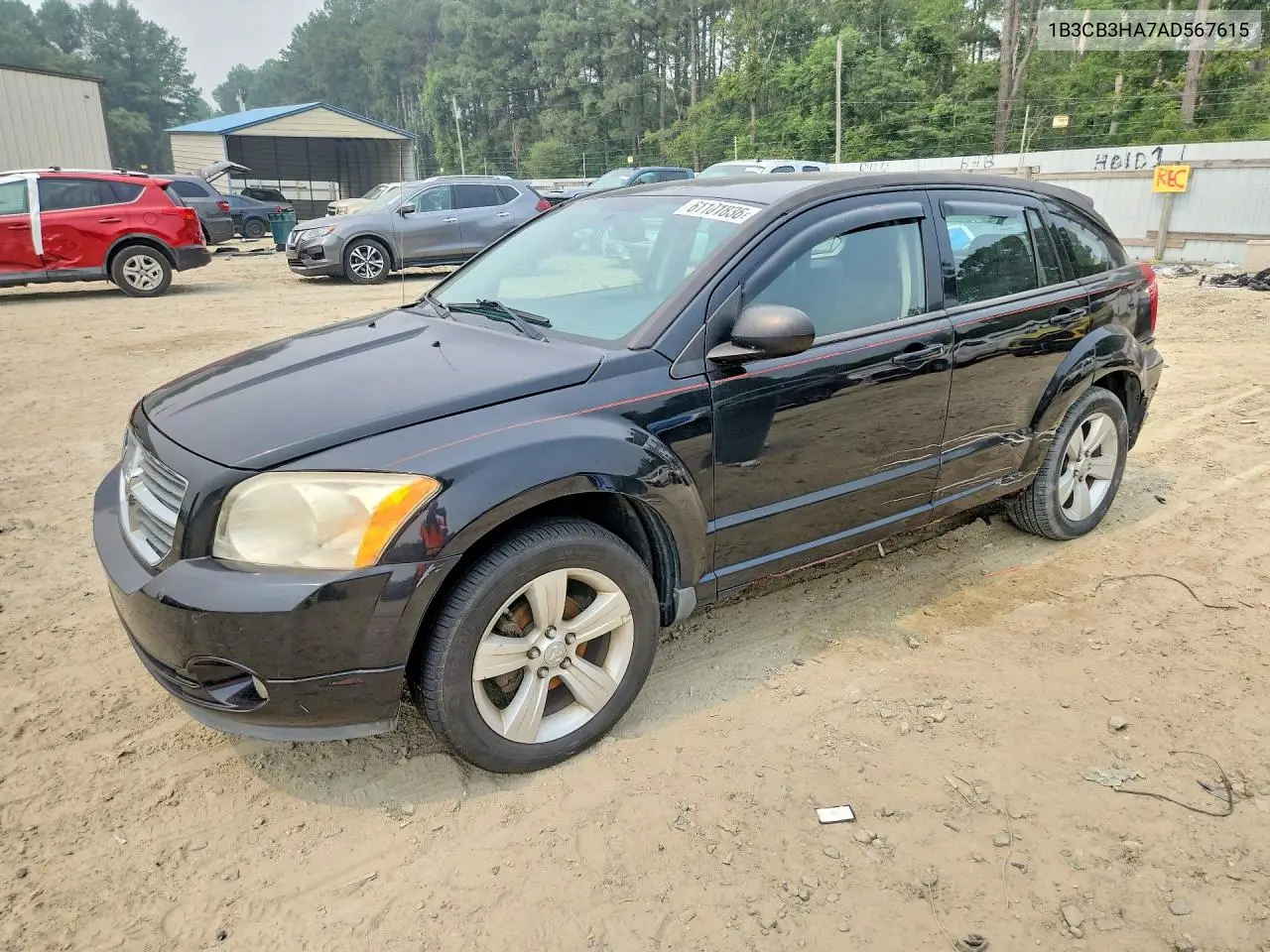 2010 Dodge Caliber VIN: 1B3CB3HA7AD567615 Lot: 61101836
