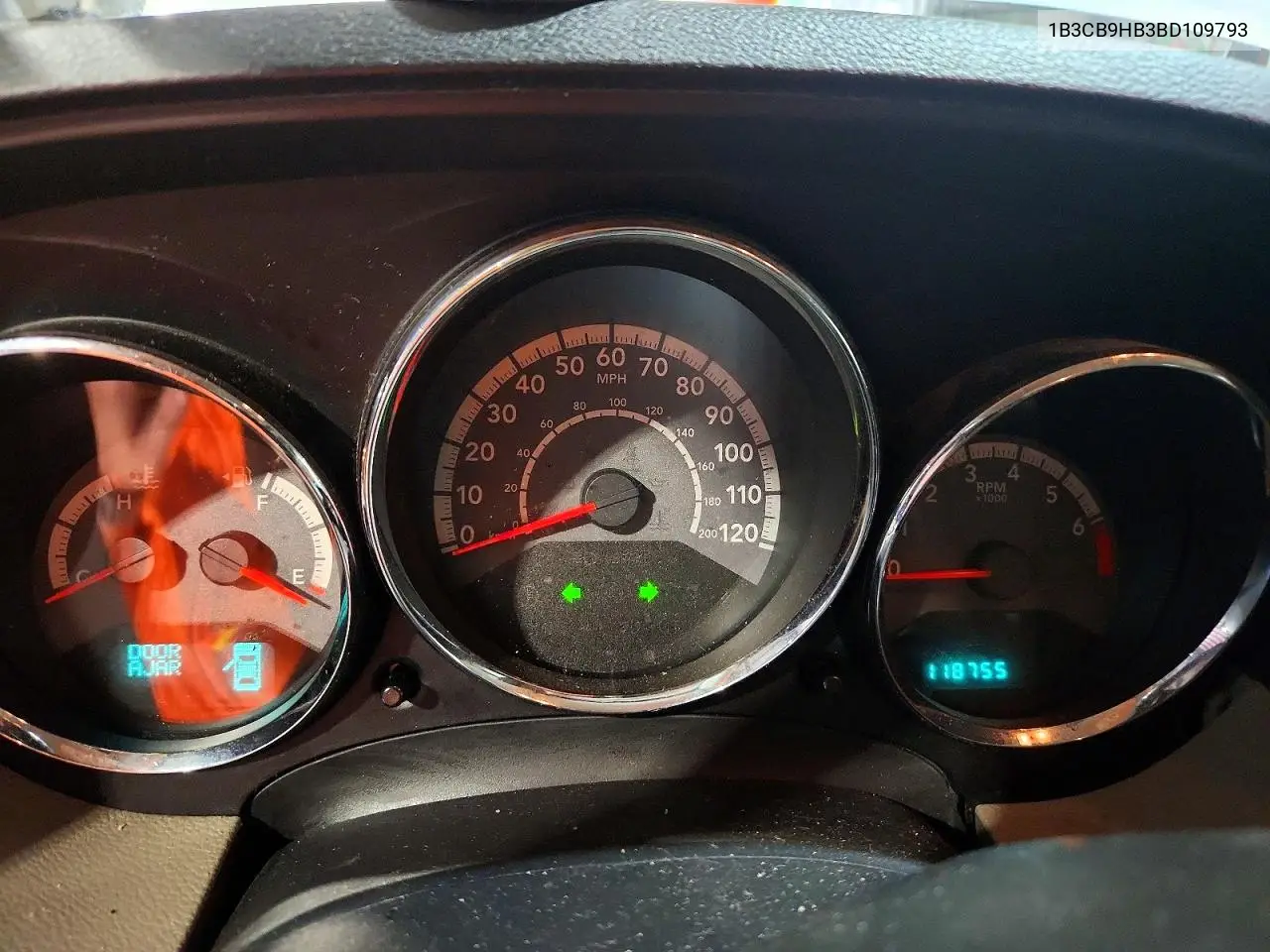 2011 Dodge Caliber Uptown VIN: 1B3CB9HB3BD109793 Lot: 55429526