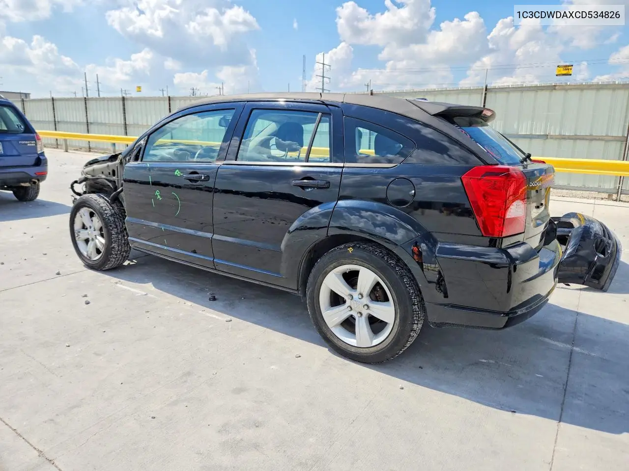 2012 Dodge Caliber Sxt VIN: 1C3CDWDAXCD534826 Lot: 55879836