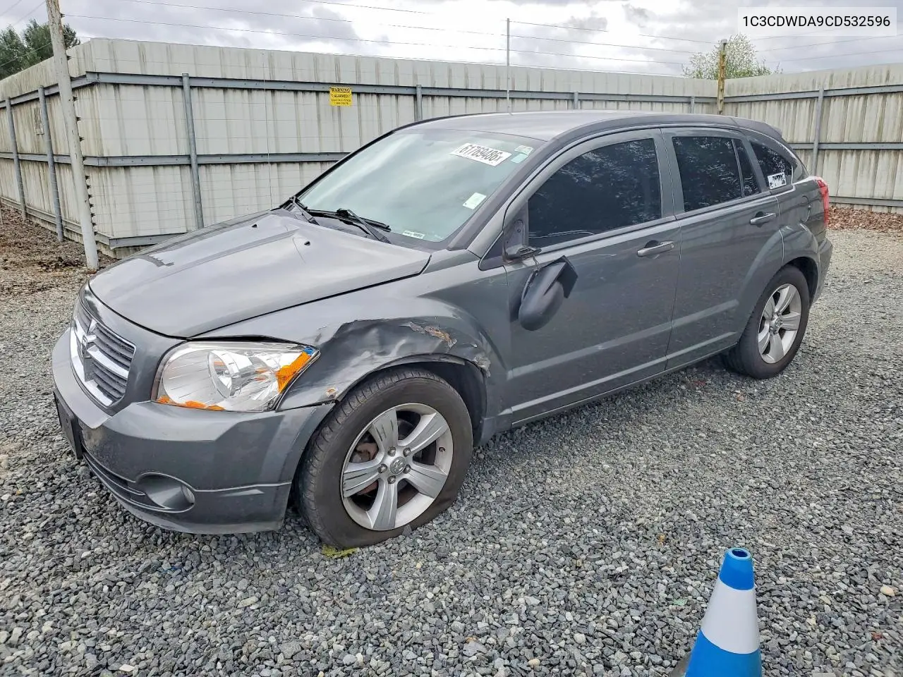 2012 Dodge Caliber Sxt VIN: 1C3CDWDA9CD532596 Lot: 61769486