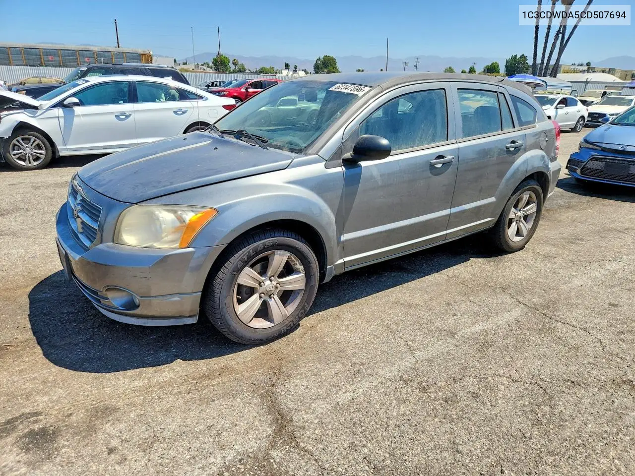 2012 Dodge Caliber Sxt VIN: 1C3CDWDA5CD507694 Lot: 62347596